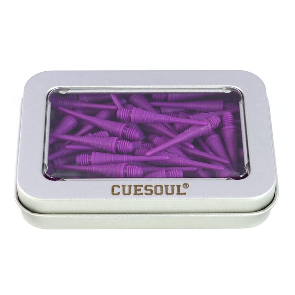 Purple Soft Tip Points 100 Pieces for Soft Tip Darts