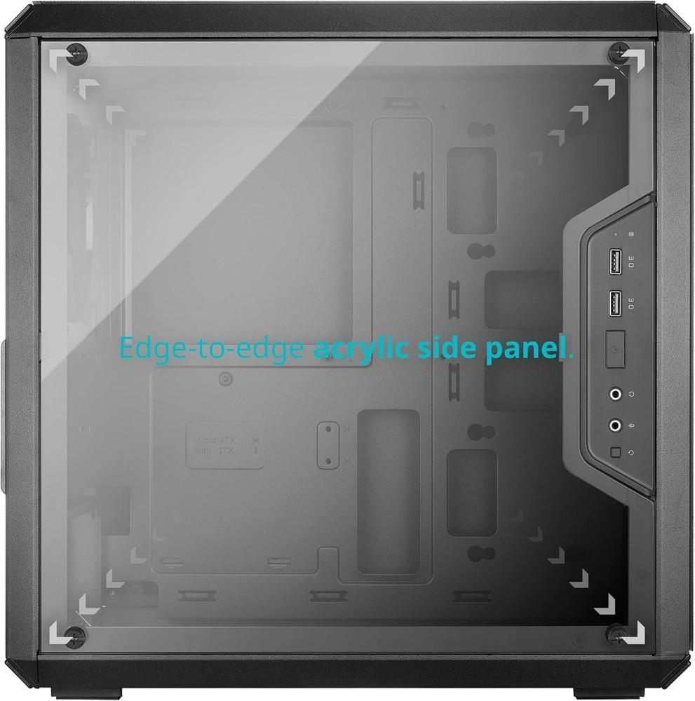 MasterBox Q300L Airflow-Focused Compact Case – Optimal Cooling, Black Finish