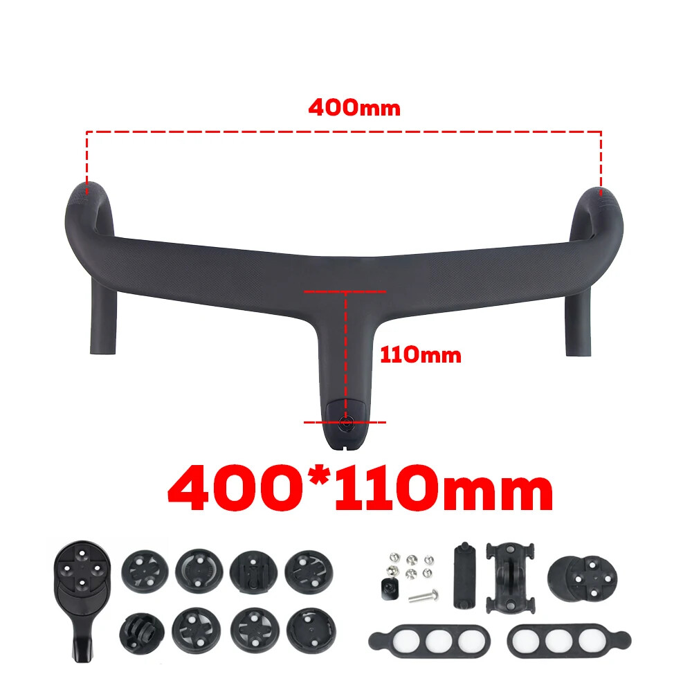 Full Internal Cable Routing Road Bicycle Drop Bar Carbon Integrated Handlebar