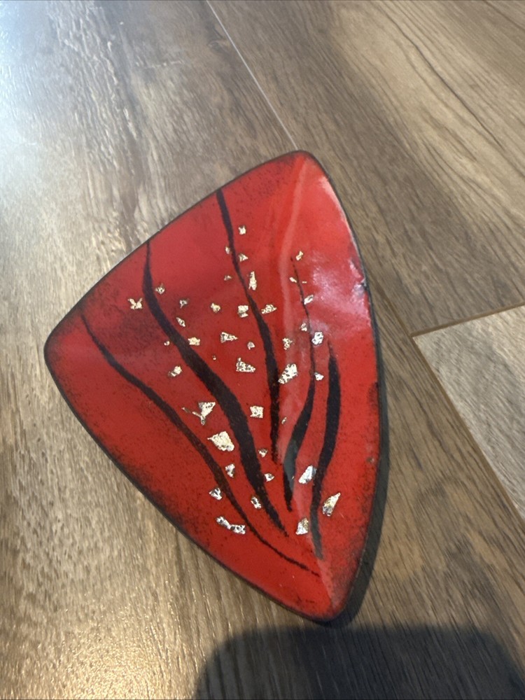 MCM  Enamel On Copper  Plate Multicolor / Great Design #21