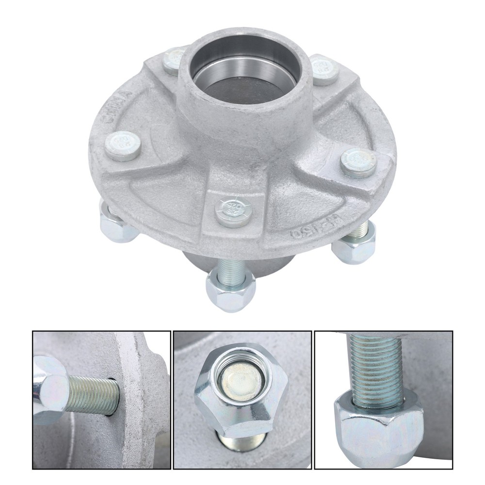 5-Lug 4.5“ Galvanized Trailer Wheel Hub For 2000 lb 1-1/16” Trailer Bearing Kit