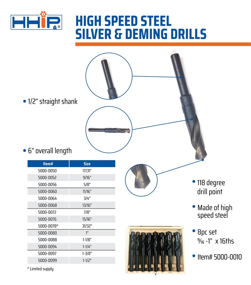 13/16" SILVER & DEMMING DRILL (5000-0068)