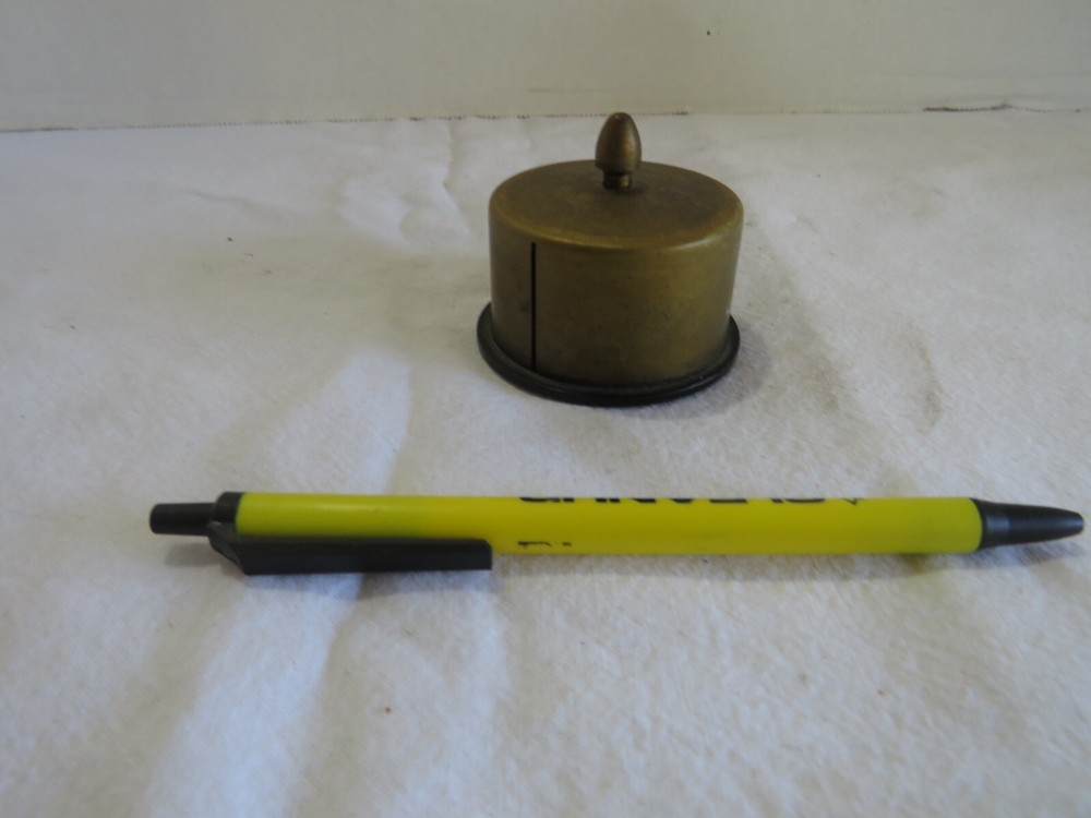 VTG BRASS POSTAGE STAMP HOLDER