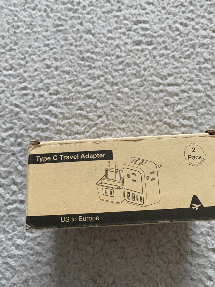 2 Pks Lencent Type C Travel Adapter - White