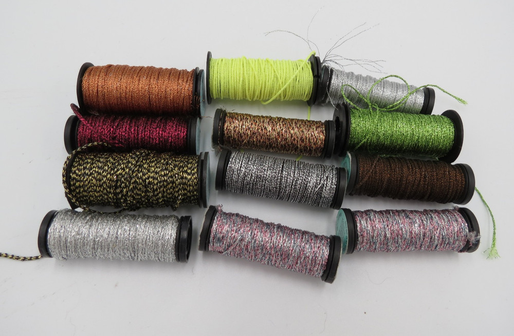 Kreinik Metallic Thread for Stitching #16 Braid 12 Spools Mixed