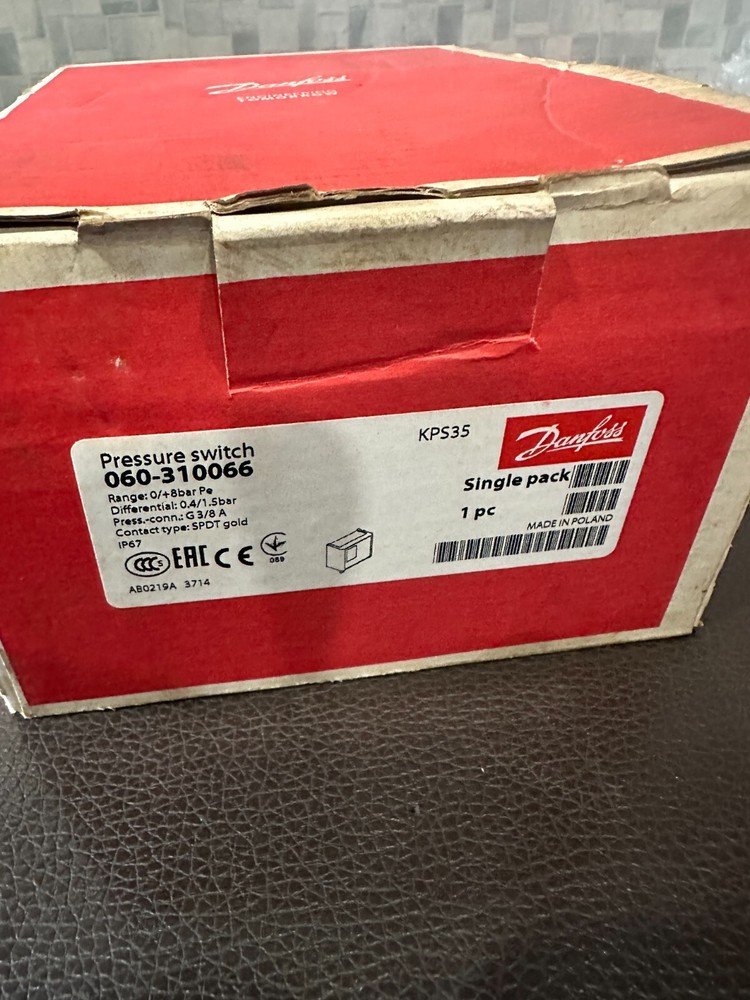 DANFOSS PRESSURE SWITCH KPS35 060-310066