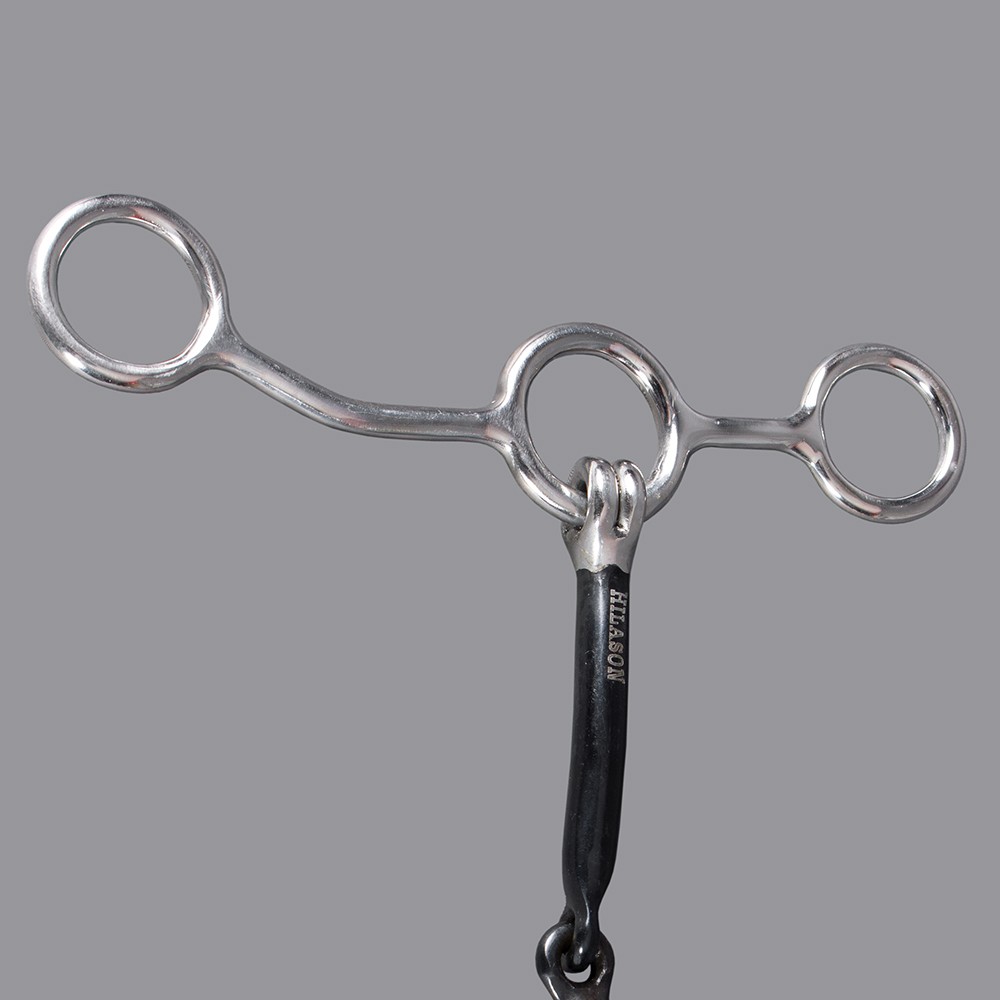 HILASON Junior Cow Gag Bit with Snaffle Mouth