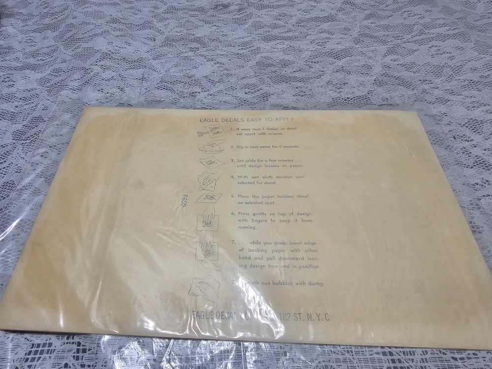 Vintage Eagle Decorative Decals Pattern Number 43