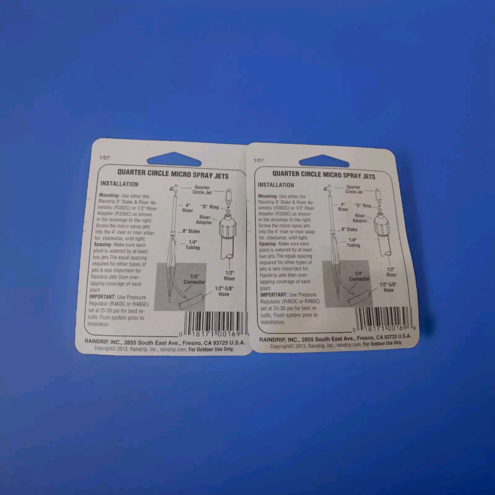2 Raindrip Quarter Circle Micro Spray Jet R169C