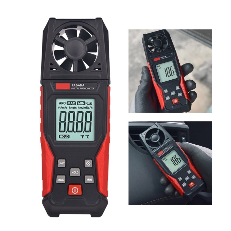 Small Digital Anemometer Handheld for Accurate Wind & Temperature