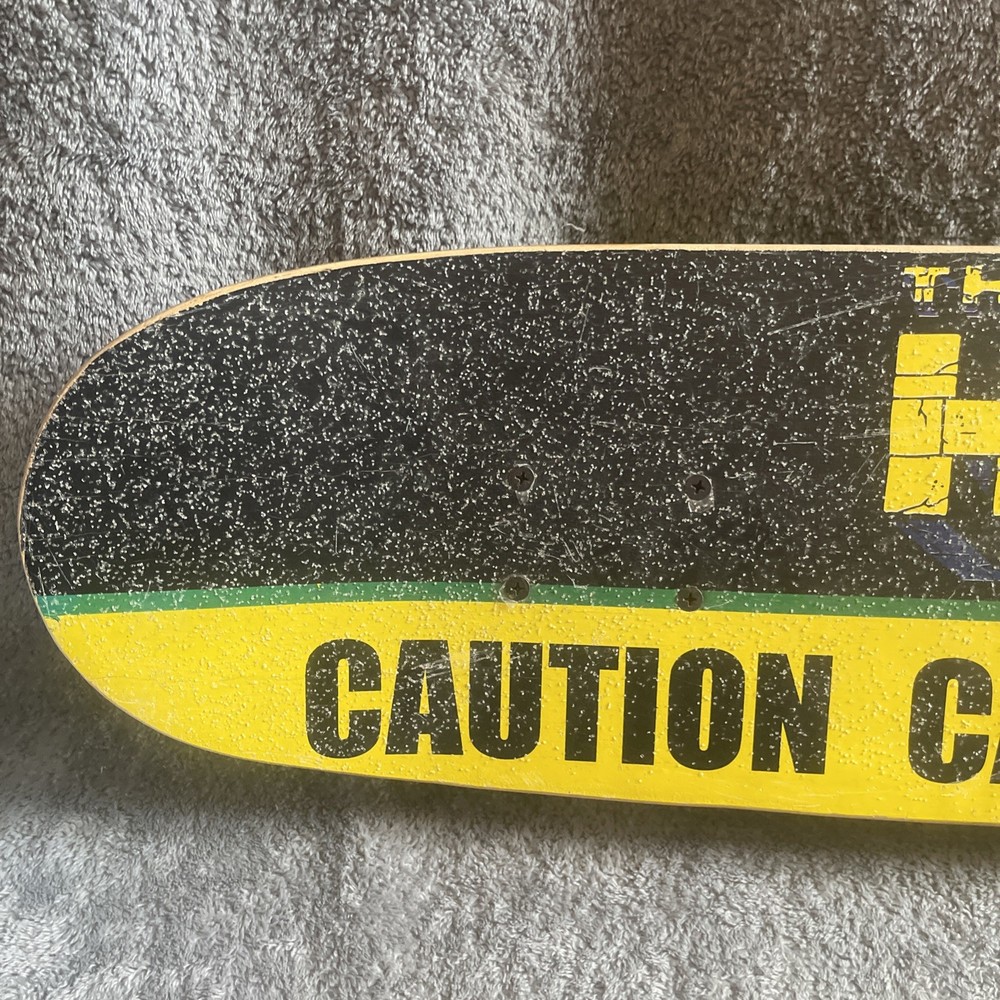 Vintage 2002 Marvel The Incredible Hulk Caution Skateboard