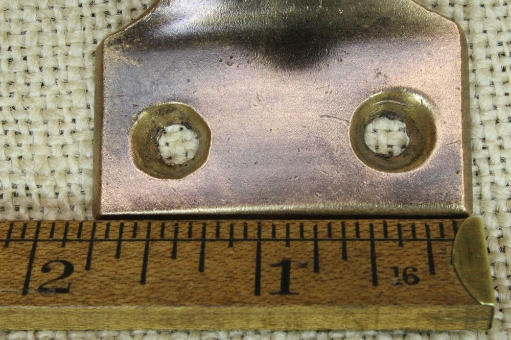 Old Window Sash Lift 1 3/4" Drawer Pull Heavy Cast Satin Solid Bronze Smooth