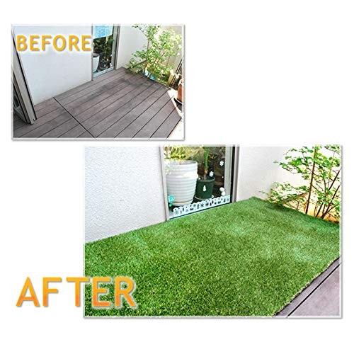Artificial Grass Turf, 0.8" Pile Height Realistic 3'4" x 5' (Rectangular)