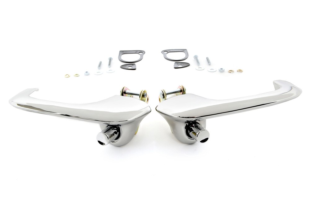 Mustang Replacement Chrome 2 Door Handle Set 1967 & 1968 PAIR