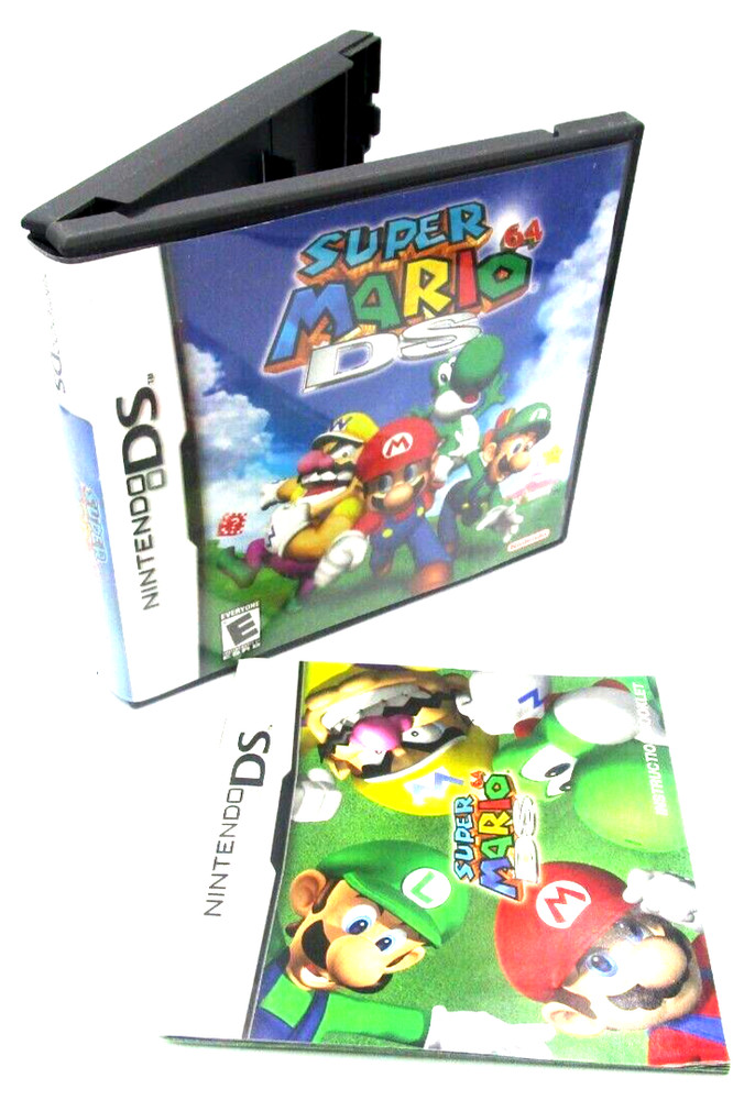 Nintendo DS Super Mario 64 DS EMPTY Case w/ Manual