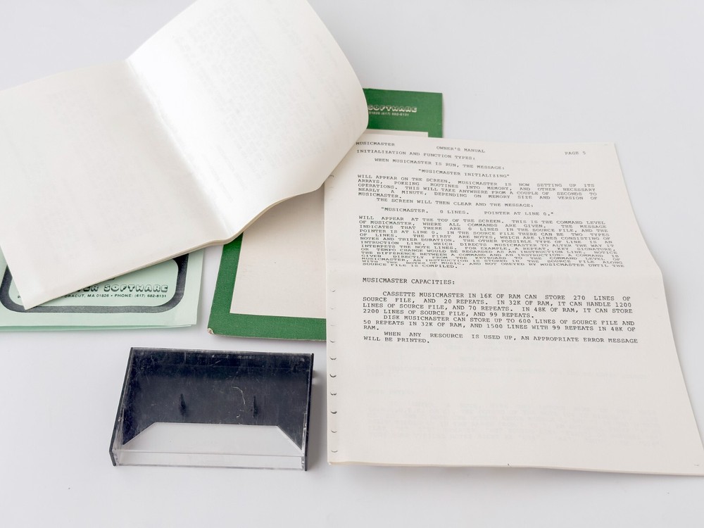 Music Master - Mad Hatter Software - 1979 / TRS-80