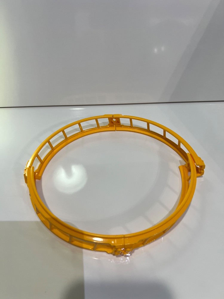 Lego Train, Yellow Roller Coaster Full Loop #80564, Rail. 4 pieces