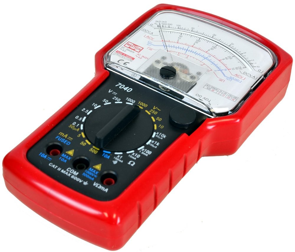 Tekpower TP7040 20-Range AC/DC Analog Multimeter General Purpose with Red