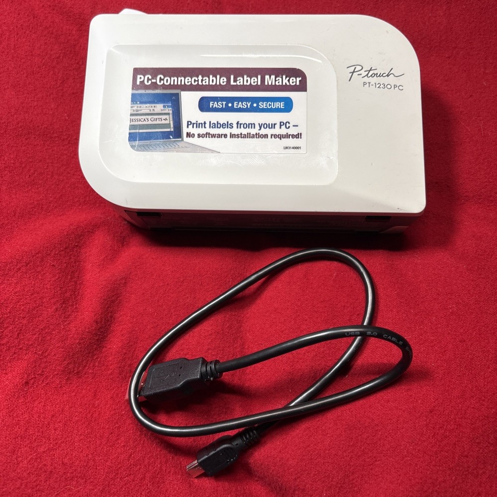 Brother P-Touch PT-1230PC PC-Connectable Label Maker  With USB Tested