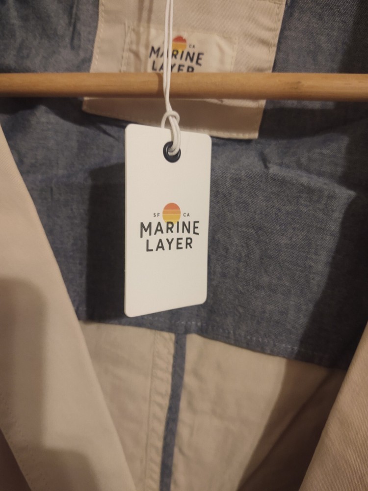 Marine Layer Jacket Size 44 Tan New With Tag