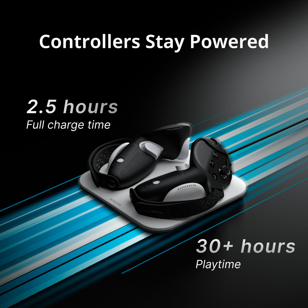 BOBOVR CD3 Controller Charging Combo Compatible with Quest 3 & 3S Accessories