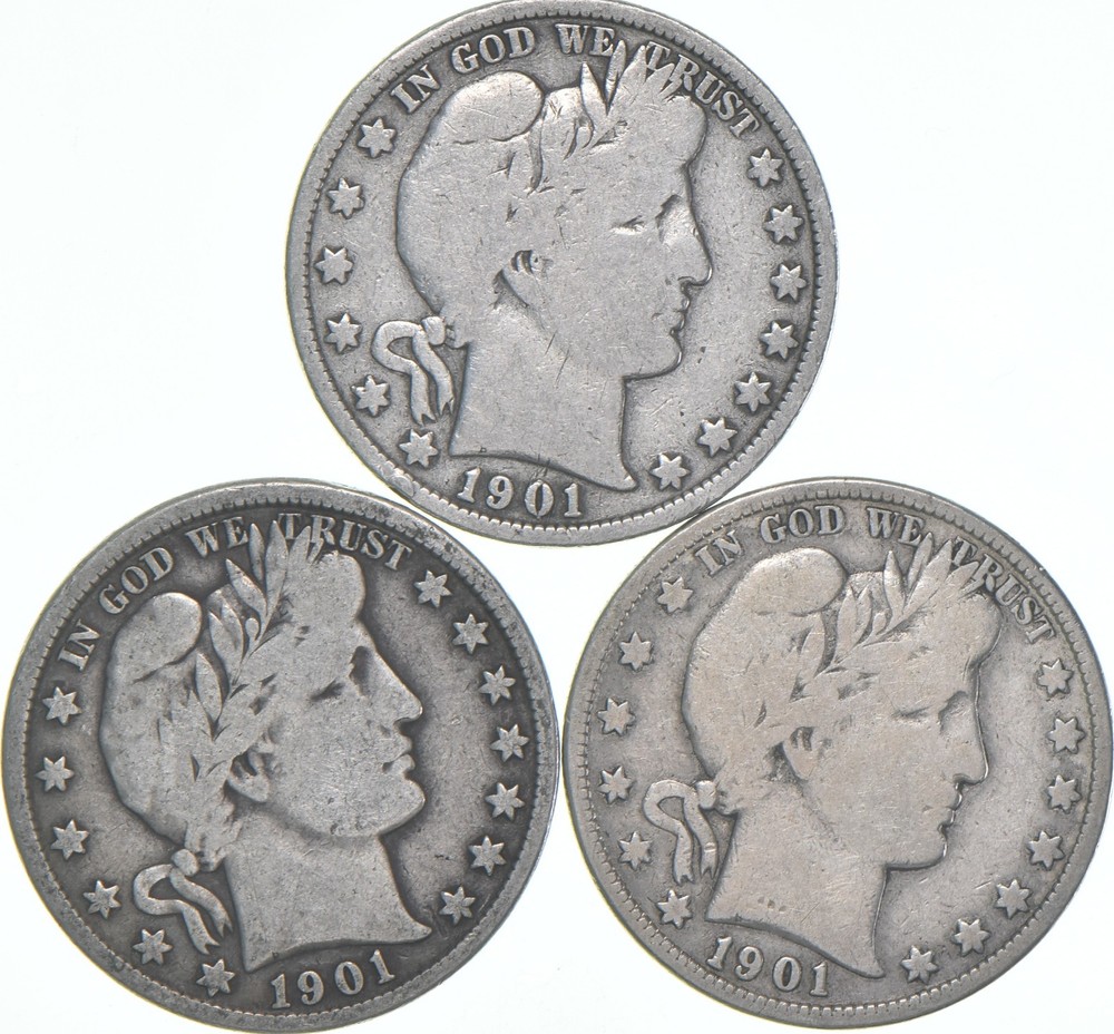 1901 Barber Half Dollar Average Circ