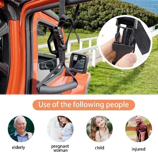 Hand Handle Adjustable Standing Safety Handle Suitable for Elderly 1-Pcs Black