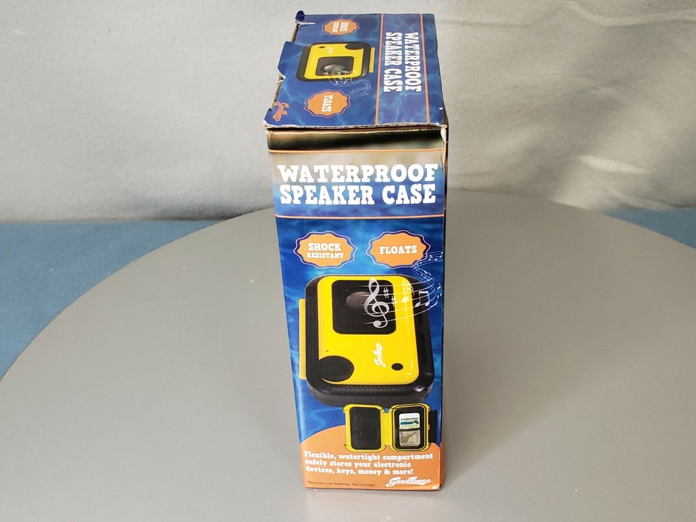 Good Times Water Proof Speaker Case GTPSE-WSC100 works w/IPhone & MP3 Android