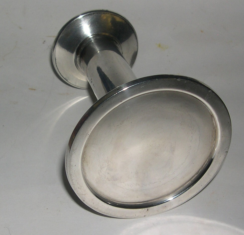 William Neale stylish Silver Column Style Candlestick c1912