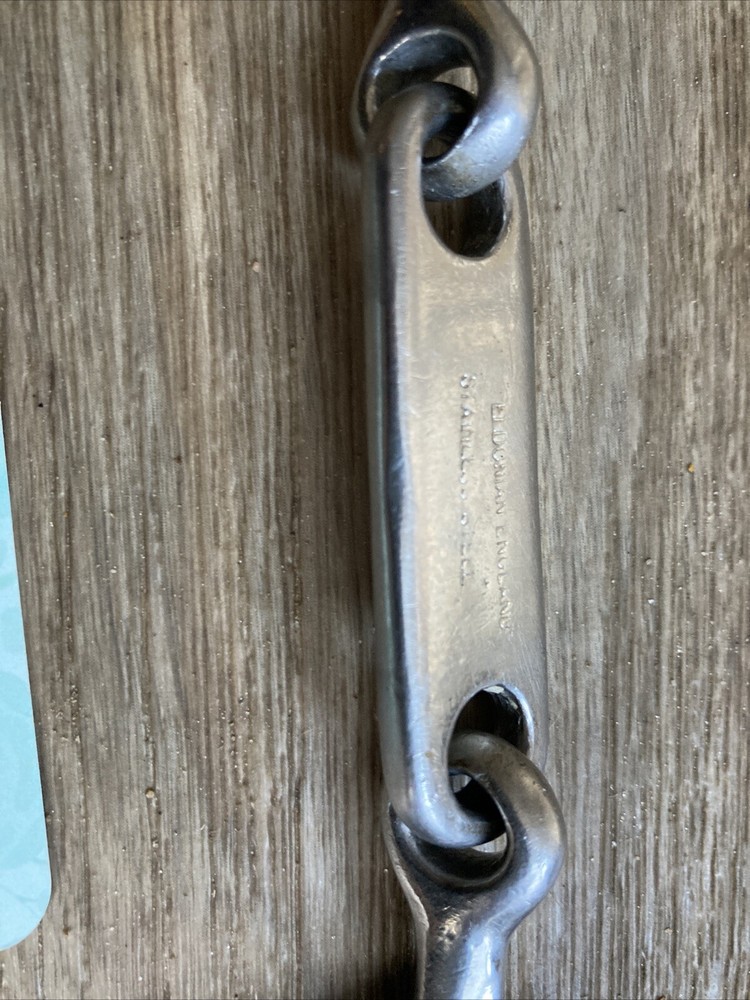 4.75” Eldonian England Dr Bristol Eggbutt Stainless Bit