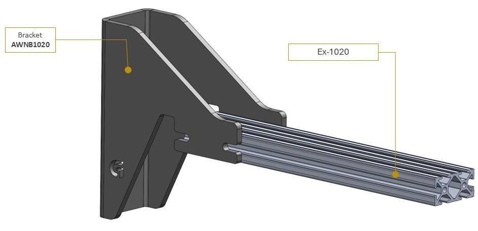 Universal Awning Bracket for 180°, 270° (AWNB1020)
