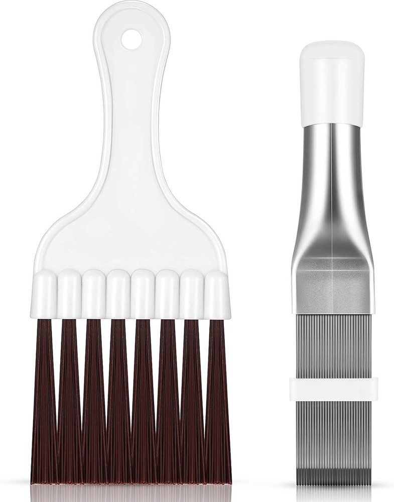 2-Piece Air Conditioner Fin Comb & Coil Cleaner - Essential Maintenance Tools