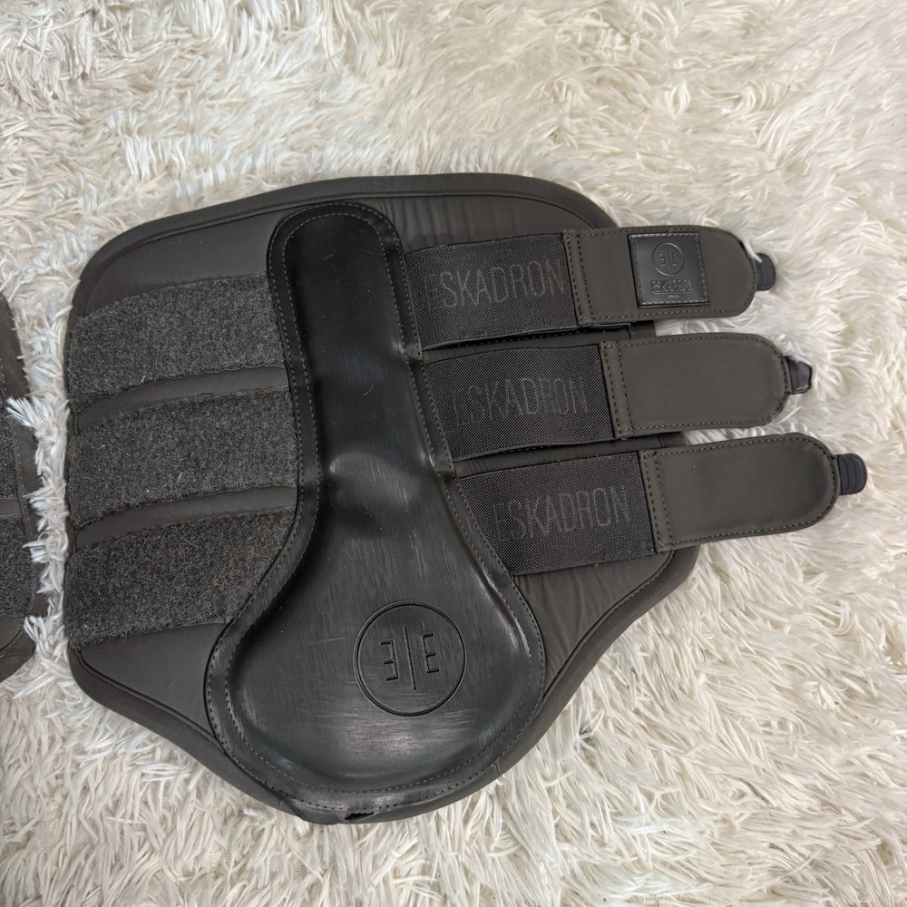 XL Grey Eskadron Horseback Riding Front Brushing Boots