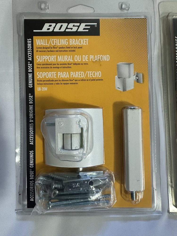 2 Bose UB-20W Wall/Ceiling Bracket, White,