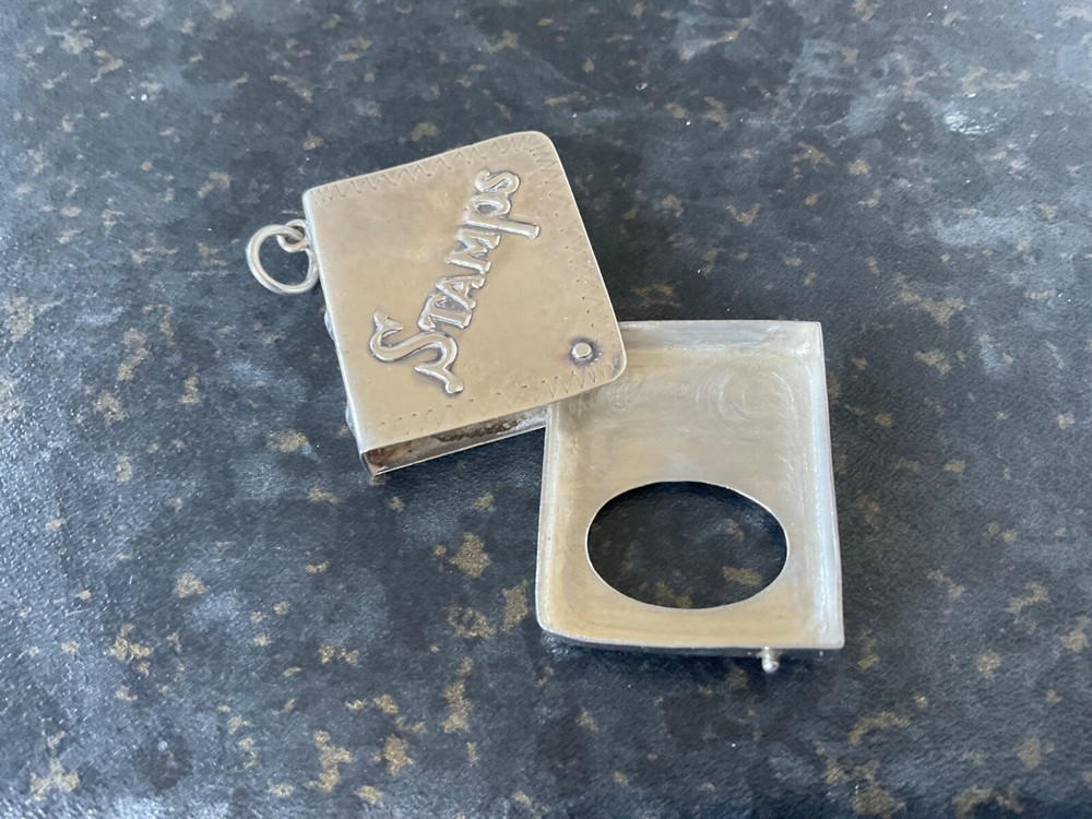 Sterling Silver Stamp Book / Box - Case - Holder