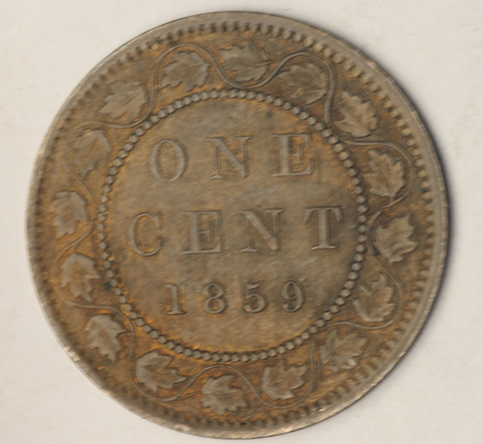 1859  Canada Large Cent narrow 9