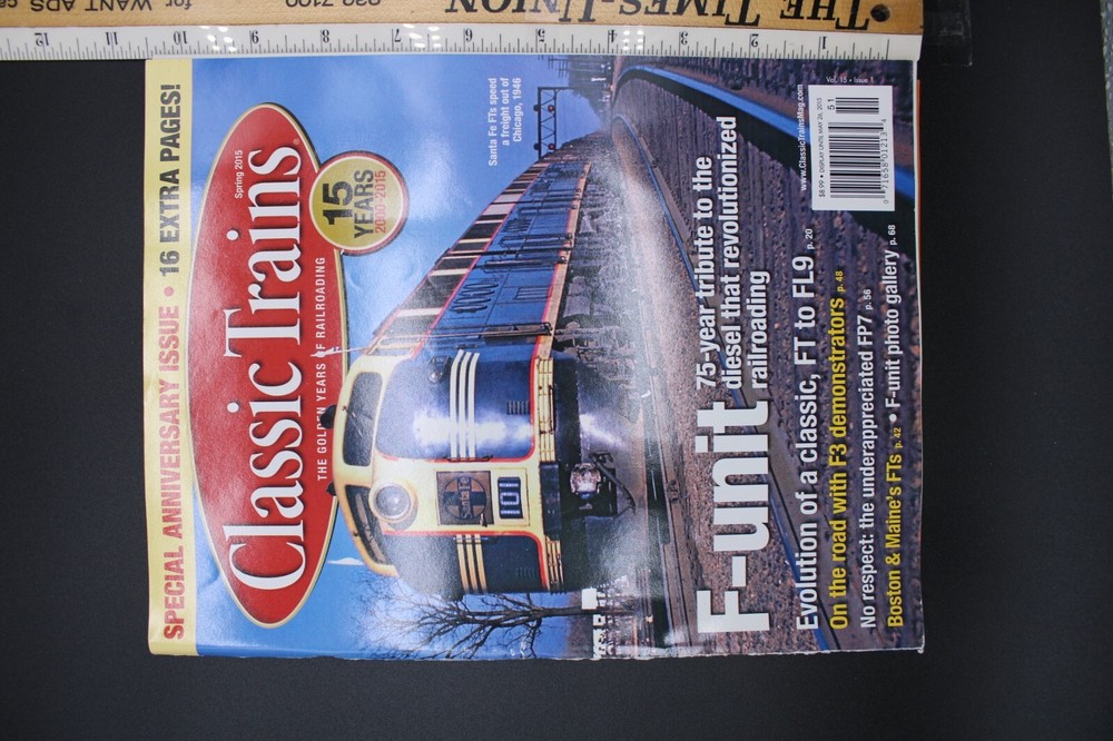 Classic Trains Spring 2015 F-Unit Ft to FL9 Evolution  F9B