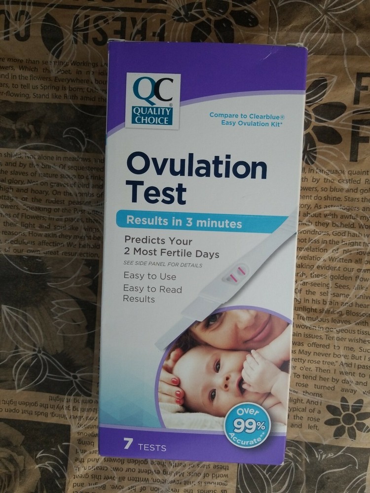 One Step Ovulation Predictor 7 day test kit Expiration 12/2020 (7 Tests)