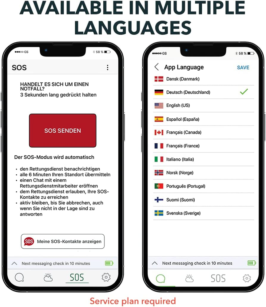 Two-Way Satellite Communicator Global SMS Text Messenger & Email, SOS Alerting