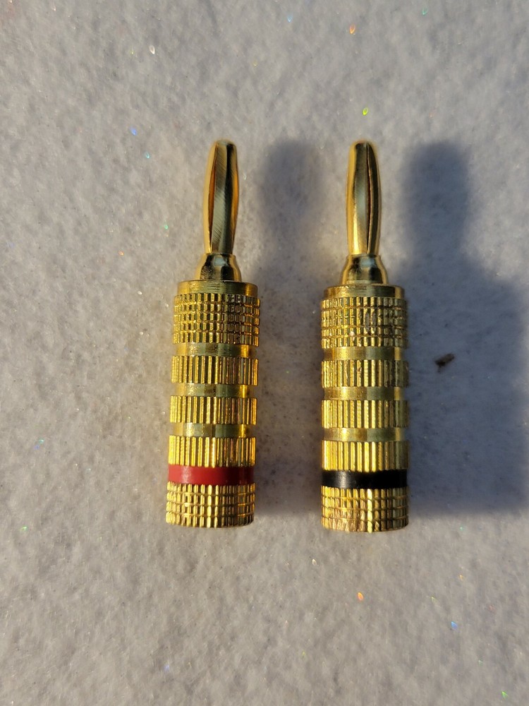 Speaker Pin Plugs connectors one pair