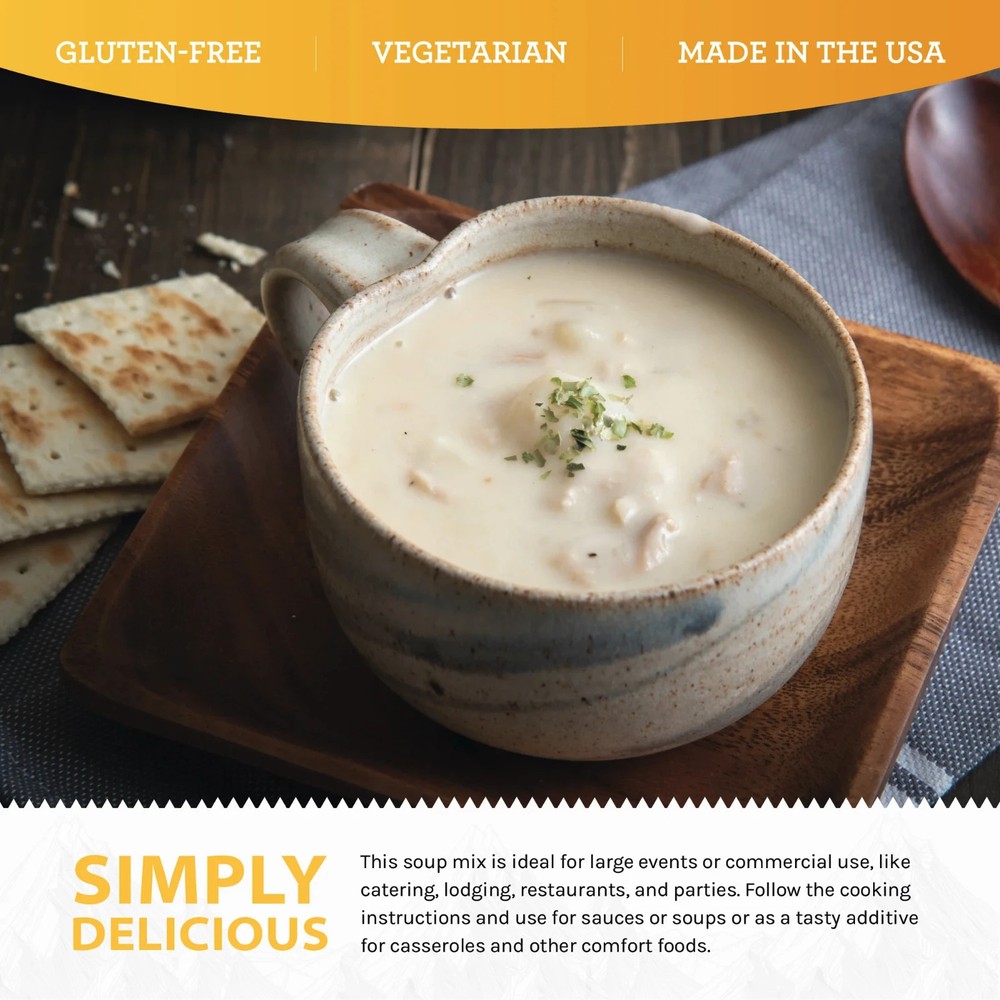 Readywise Potato Chowder Soup Mix - 18 Servings