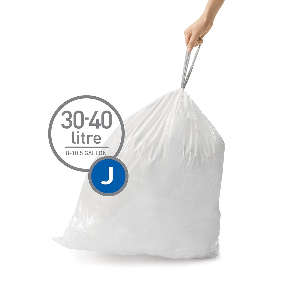 simplehuman Code J 60 Count, Dispenser Pack 60 Count (Pack of 1), White