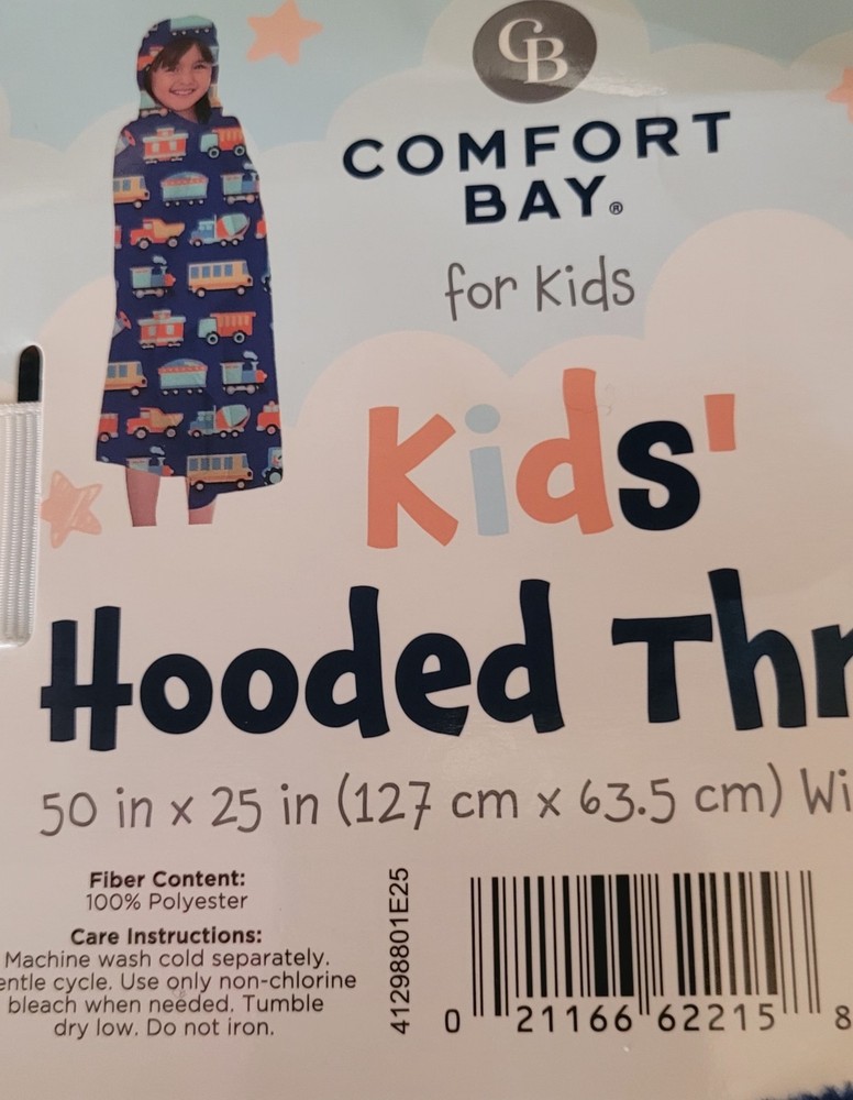 Comfort bay kids hooded throw