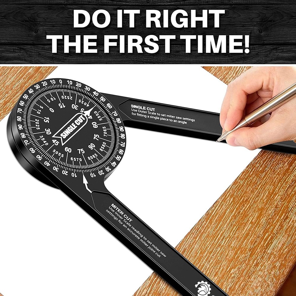 Saker Angle Finder Miter Saw Protractor 7 Inch