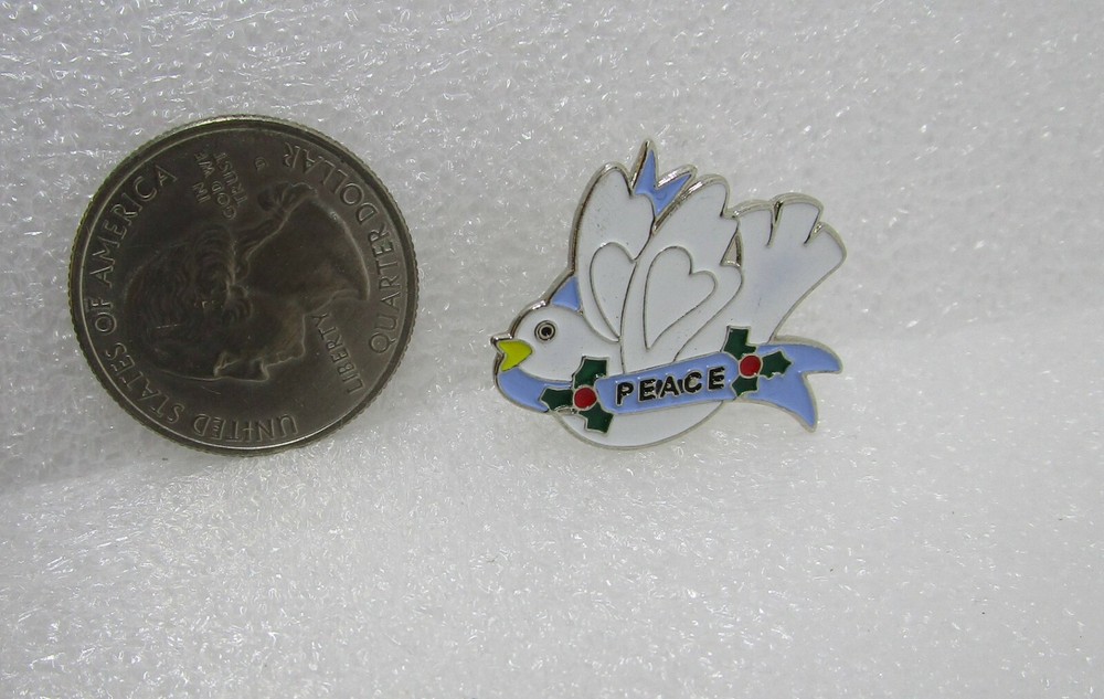 Peace White Dove Pin