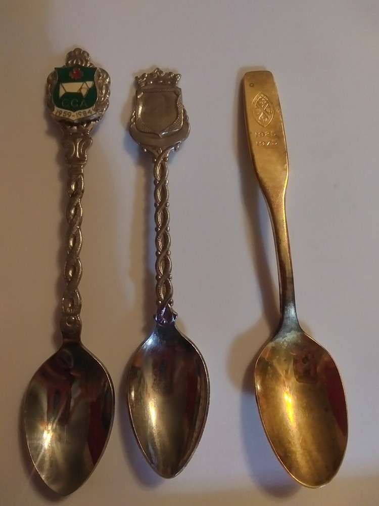 Vintage Commemorative Spoons. 2 Canada.