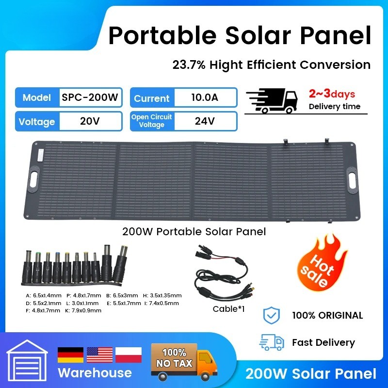 New 400W Portable Kit Solar Panel Foldable, Solar Generator for Camping Power