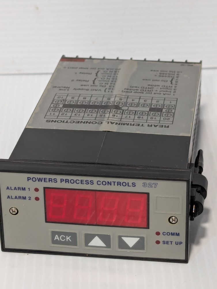 Powers Process Controls 327-C000 digital panel meter, input V/MA