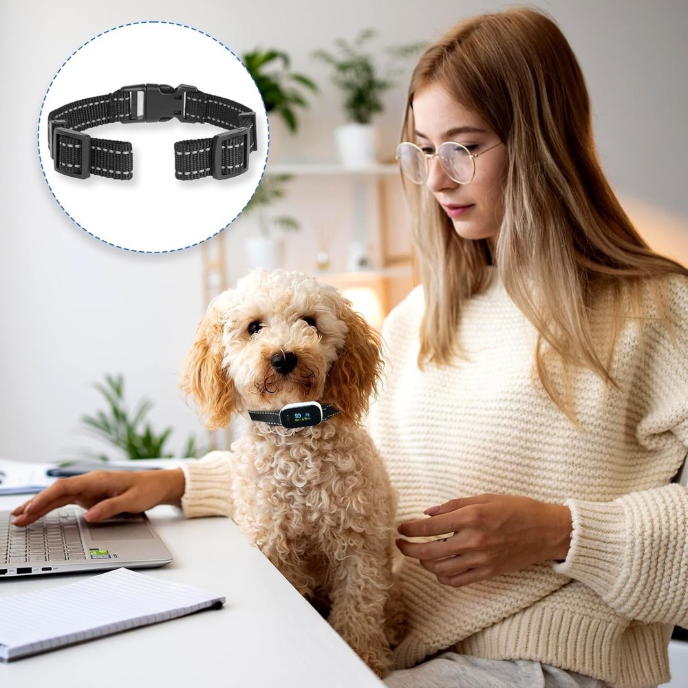 Adjustable 8-28" Reflective Dog Shock Collar Replacement Strap for All Breeds