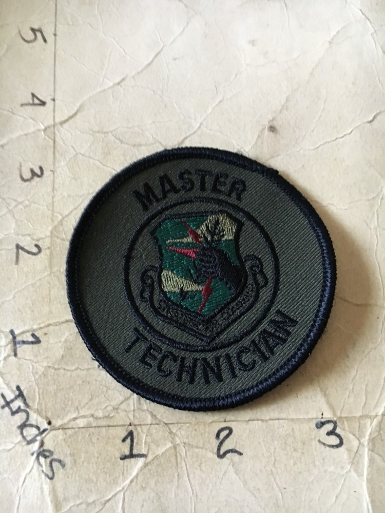 USAF Stategic Air Command Master Technician Squadron subdued patch 7/6/25